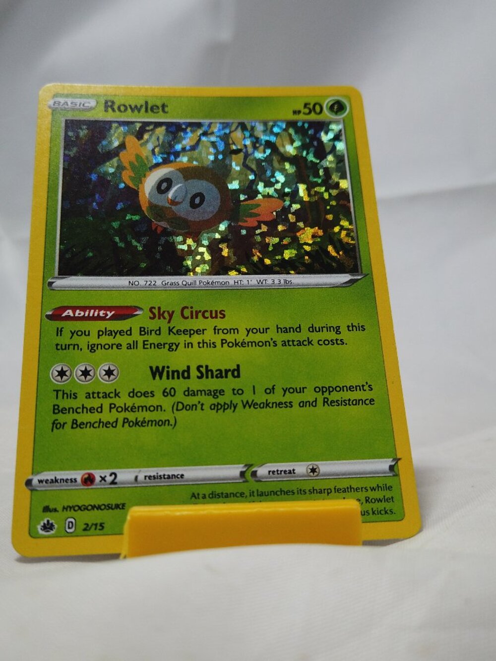 Pokemon Rowlet 2/15 McDonald's Collection 2022 Holo None VLP